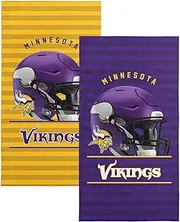 NORTHWEST NFL Minnesota Vikings 2-Pack Beach Towel Set, 30" x 60" Each, Standard, Team Colors