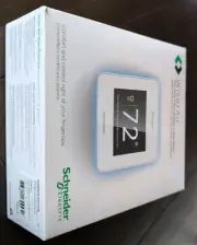Schneider Electric Wiser Air Smart Thermostat White 3.5"Color Touchscreen Wi-Fi