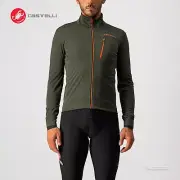 Castelli GO Wind/Rain Thermal Jacket : MILITARY GREEN
