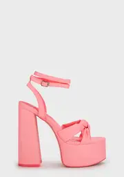 [Public Desire] Leo Edition Round Toe Platform Block Heels