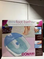 Conair Bubbling Foot Spa Massage Bath with Heat & Bubbles Relaxing Foot Bath