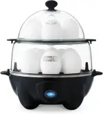 DASH Deluxe Rapid Egg Cooker For Hard Boiled, Poached, Scrambled Eggs, Omelets,