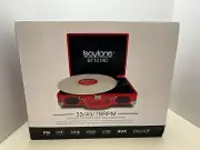Boytone Bluetooth Vinyl Record Player Turntable AM/FM AUX/MP3/BT/USB BT-101RD
