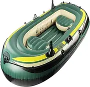 2/3 Person Inflatable Raft Boat- Quick Kayak Fishing Raft | Fishing Inflatable Kayak Boat | 2/3 Person Canoe Raft Lake | Heavy Duty Quick Kayak Fishing Raft | Fishing Kayaks with Cushion for Adults