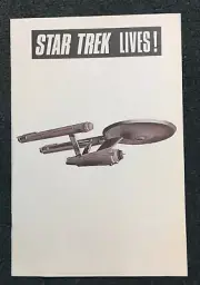 VINTAGE! STAR TREK TV 1972 ORIG. 1st NY CONVENTION PROGRAM, BUMPER STICKER, ETC!