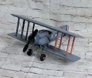 1940 Grey spitfire monoplane Antique Style Metal Model Plane Decor Sale GIFT