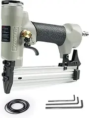 Woodpecker 18 Gauge Pneumatic Brad Nailer with Safety 1/5-Inch to 1-3/16-Inch Length 21F30QS Air Power Continuous Shot Brad Nail Gun Finish Nail Gun for Woodworking Crafts