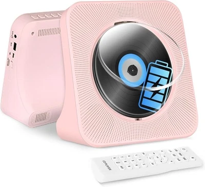Portable Rechargeable CD Player with 4000mAH Battery, Bluetooth Car CD Player...