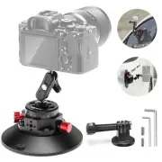 Neewer CA013 6'' Camera Suction Mount with Ball Head Magic Arm， Metal Car Mount