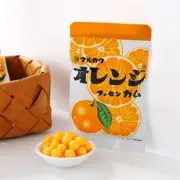 A Tasty Japanese Bubble Candy Snack with Orange Fruit Flavor.47g.