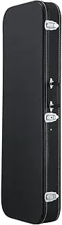 Melodic Electric Guitar Case Rectangular Wooden Hardshell Strat Tele Ibanez 39 Inch Standard Storage Gig Bag with Soft Padding Lock Latch Black