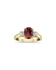 Gem Spark 14K 1.98 ct. tw. Diamond & Garnet Ring
