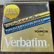 New Unused Verbatim GOLD Teflon Coated 3.5” 3 1/2 Inch Floppy Disks Unopened