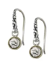 Samuel B. 18K & Silver Hammered Earrings
