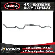 Redback 4x4 Exhaust & Resonator & cat for Toyota Landcruiser 78 1HD-FTE Manual