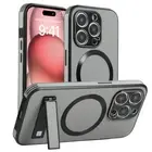 For iPhone 16 15 14 13 12 11 Pro Max Magsafe Case Magnetic Leather Stand Cover