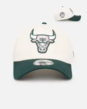 [New Era] New Era Chicago Bulls 'Chrome Dark Green' 9forty A-frame Snapback Chrome/dark Green - Size ONE ONE Chrome/Dark Gre