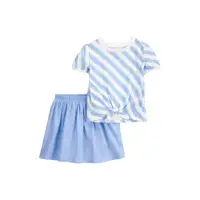 在飛比找momo購物網優惠-【Carter’s】寶貝藍條紋2件組套裝(原廠公司貨)