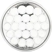 GG Grand General 77604 4 inches Pearl White/Clear with 24 SMD LED Sealed Light