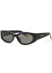 Jacquemus X Linda Farrow Luxe Ovalo Oval-frame Sunglasses - Black ONE SIZE
