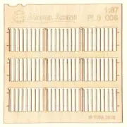 Model Scene HO Scale 1/87 Picket Fence - Narrow Plank Type 6