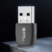 USB WiFi 6 Adapter Mini USB WiFi Card Adapter Black For PC/Laptop Windows7/10/11