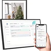 15.6 Inch Digital Calendar and Smart Chore Chart,1920x1080 FHD Smart Touchscreen Interactive Display for Family Schedules-Wall Mounted,32GB Memory Share Photos and Videos from Anywhere﻿ (Black)
