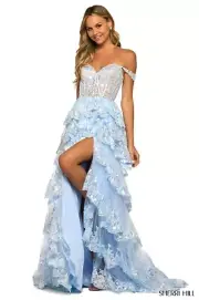 Sherri Hill Dress 55500 Periwinkle Size 12