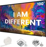 2024 New ALR Projector Screen - Fixed Frame Like & Wall Mounted - High Contrast 70% ALR High Brightness 2.7X Gain - 100 inch 16:9 Gray Screen - by SilverMagic