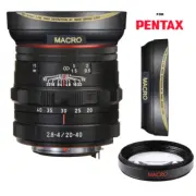 HD3 WIDE FISHEYE LENS + MACRO LENS FOR Pentax DA 20-40mm f/2.8-4 ED DC WR Lens