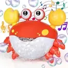 Baby Bath Toys, Crab Bathtub Bubble Machine, Blow Bubbles and Play Children'S So