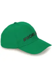 Moncler Grenoble Logo Shell cap - Green One Size