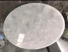 White Agate Table Top, Quartz Coffee Table, Stone Guest Room Table, Office Decor