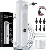 Ear Wax Removal Kit, Rechargeable Electric Earwax Removal, Water Powered Ear Cleaning Kit with 4 Pressure Settings & Electric Triple Jet Stream,Safe & Effective Ear Cleaner Kit (White)