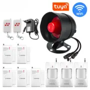 Smart Alarm System Siren Speaker Loudly Sound Alarm System Wireless Detector New