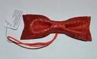 BATH & BODY WORKS RED GLITTER BOW ON STRING GIFT TAG WRAP SHINY SPARKLY NEW