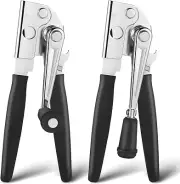 2 Pack Commercial Can Opener Manual Heavy Duty Stainless Steel Handheld with All