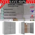 Hanging Cabinet Wall Mount Modern Cupboard w/ 2 Shelves 2 Door Storage Organiser