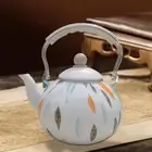 Enamel Tea Kettle 3L Sturdy Water Kettle for Kitchen Decor Household Coffee