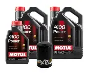 11L Motul 4100 POWER 15W50 Wix XP Filter Motor Oil Change Kit API SL