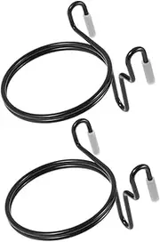 MOLUCKFU 2pcs Shopping Cart Drink Holder Black Trolley Cup Rack for Railing Poolside Versatile Beverage Storage for Bottles and Cups Easy to Install and Use
