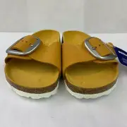 Birkenstock New w/ Box Madrid Big Buckle Apricot Nubuck Leather Nar Select Size