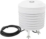 Weather Station, 4 in 1 Outdoor Weather Sensor with Temperature, Humidity, Light Intensity, CO2, Compatible with Anemometer, Supports RS485 Output, Easy to Install