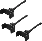 OKUMEYR 3Pcs Gooseneck Phone Holder Flexible Mobile Phone Clamp with Mount Rotatable Design for Bed Desk and Car Use Non Scratch Clip for Secure Grip