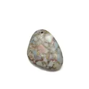 Amazonite With Gold Matrix Pendant Irregular Shape Size 35x45mm Sold By Piece
