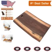 Elegant Live Edge Walnut Cutting Board - Perfect for Entertaining & Daily Use
