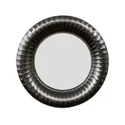 SSH COLLECTION Zane 60cm Wide Round Wall Mirror - Black