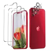 3Pk Glass Screen Protector w/ 2 Camera Lens Protector for iPhone 13 Pro
