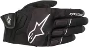 Alpinestars Atom Motorcycle Gloves, black-white, Size XL for Men Black White