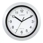 WT-3102S 10 Inch Silver Atomic Analog Wall Clock